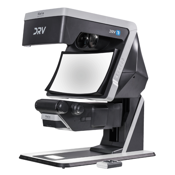 Profil latéral du système de visualisation stéréo 3D numérique DRV Z1