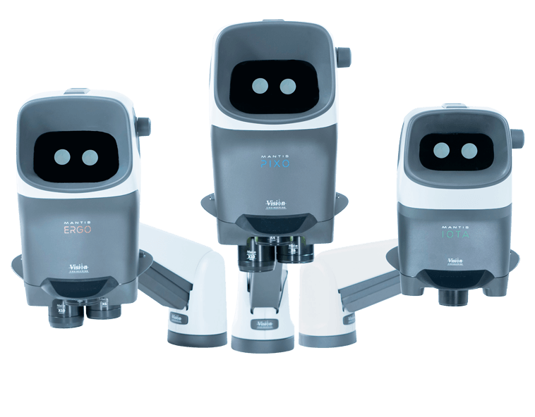 Mantis 3rd Gen family callout 758×592 tiny Familia de microscopios estereoscópicos Mantis de 3.ª generación, PIXO, ERGO e IOTA